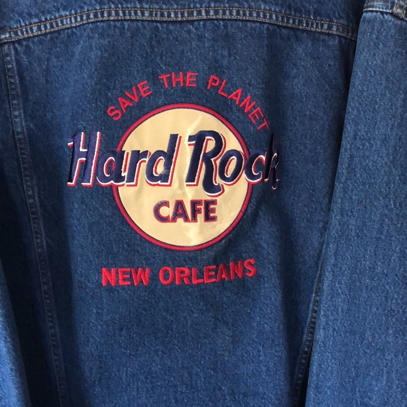 Vintage 1971 Hard Rock New Orleans Denim Jacket. Size Large. Oversized‎. NWOT - Picture 6 of 12